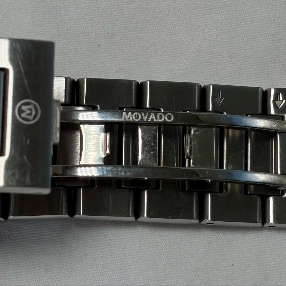 Movado Two-Tone Stainless Steel Watch with Black Dial - Picture 7 of 14